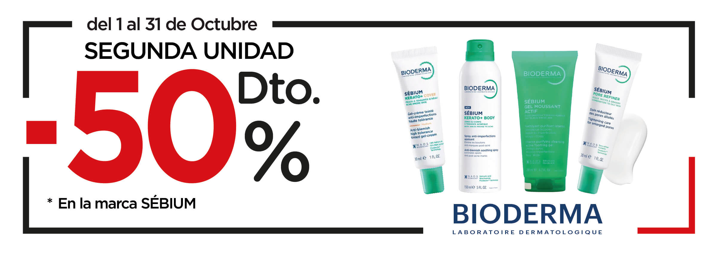 Sebium -50% dto 2da unidad